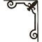 Ekena Millwork Fleur De Lis Wrought Iron Bracket, (Single center brace), Antiqued Warm Silver 1 1/2"W x 12"D x 15"H BKTM01X12X15SFLAWS - alternate 2